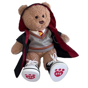 Harry Potter Gryffindor Build A Bear Tan Plush Shirt Vest Tie Robe Shoe Hood 18"